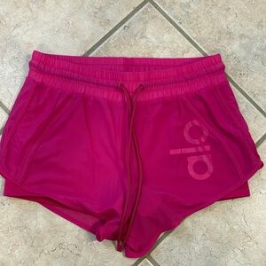 ALO Yoga Women's Hot Pink Athletic Shorts